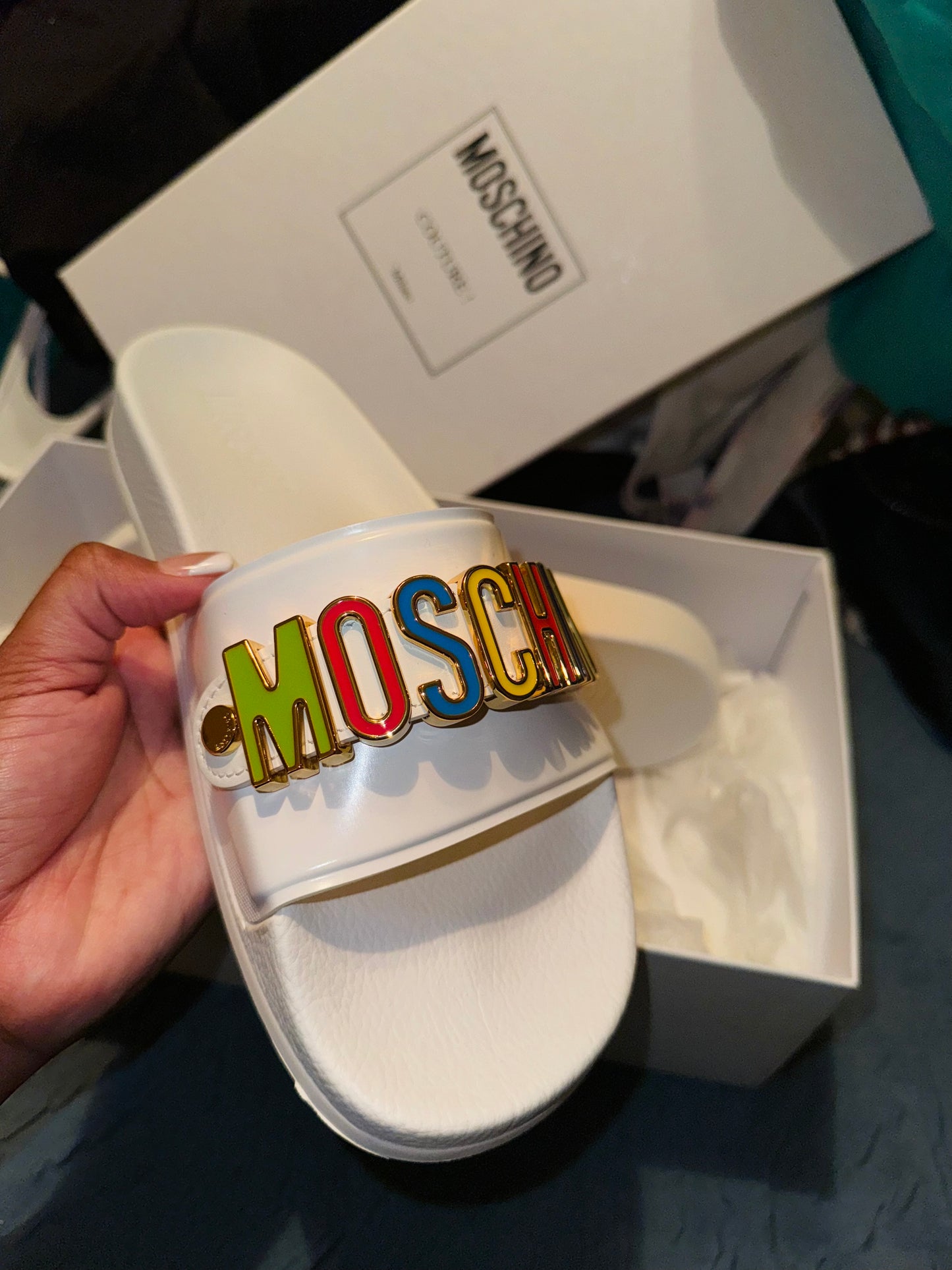 Moschino Slides -Size 39