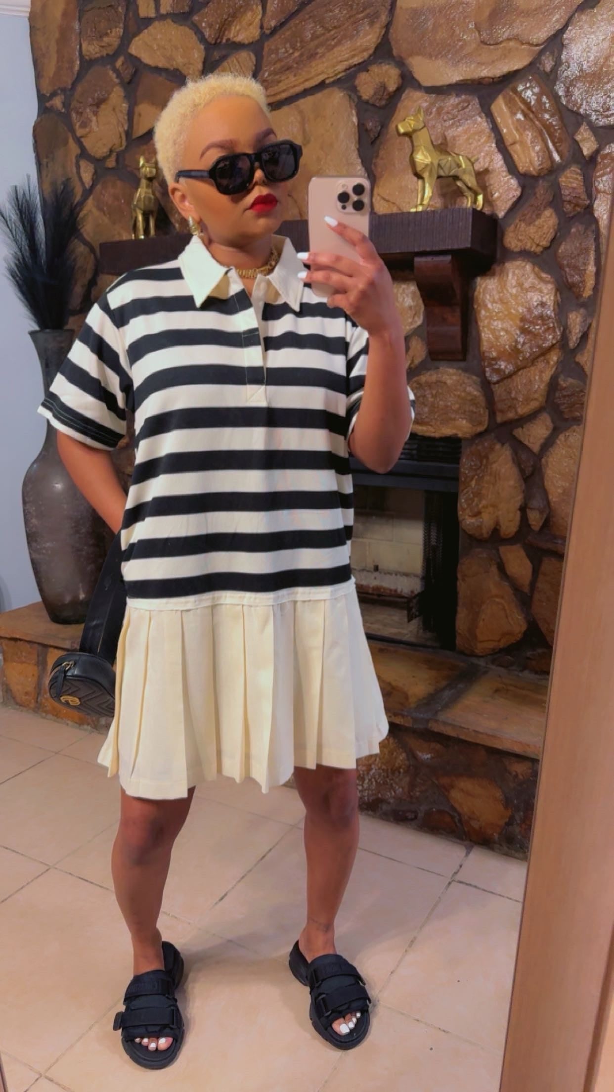 Pin Stripe Pocket Dress