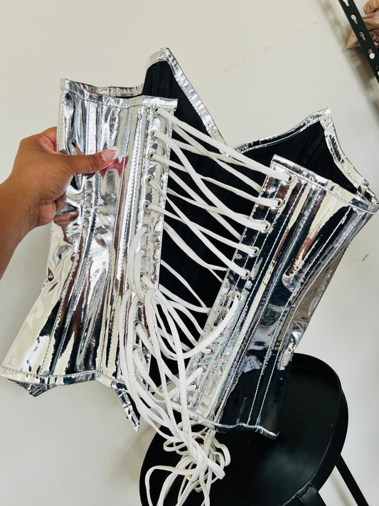 Silver Corset (Size S/M)