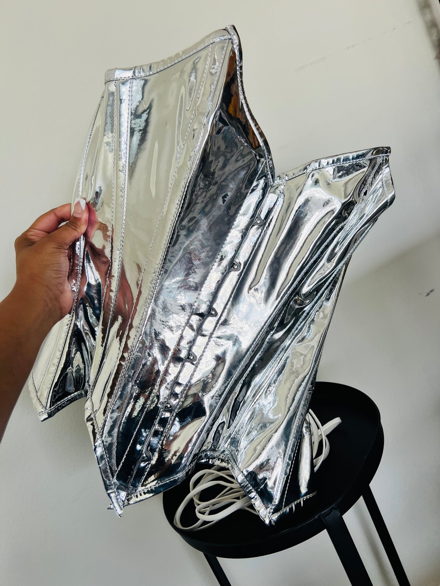 Silver Corset (Size S/M)