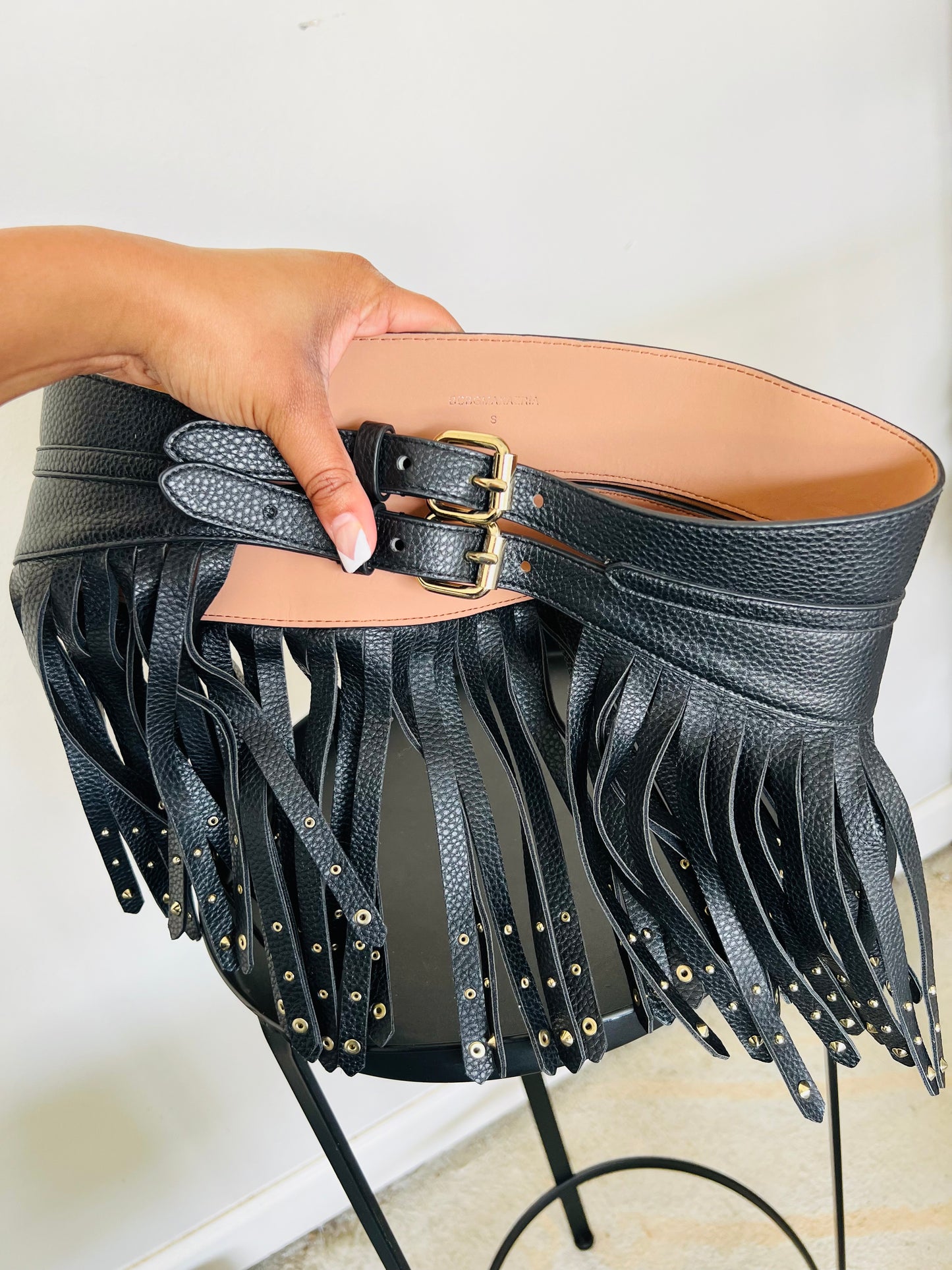 Black BCBG WAIST BELT (Size Small)