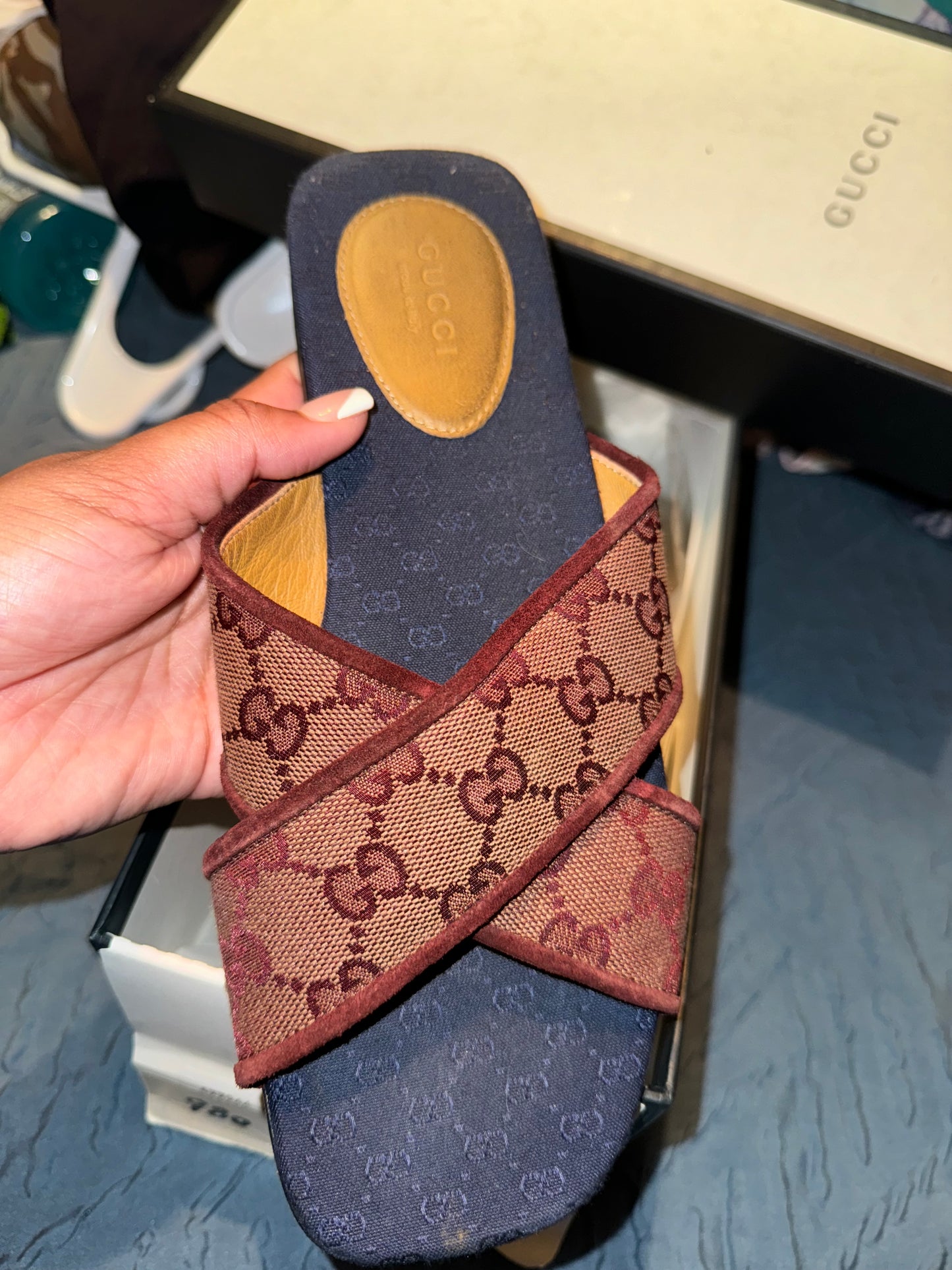 Vintage Gucci Slides-Size 38