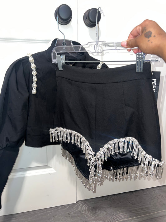 Pearl & Rhinestone Set (Size Small)