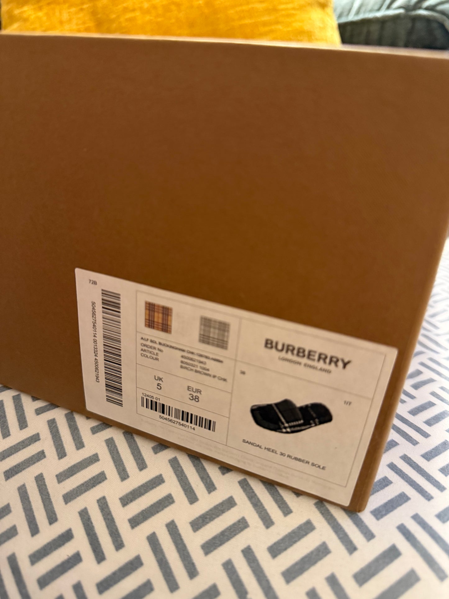 BurBerry Slides (Size 38)