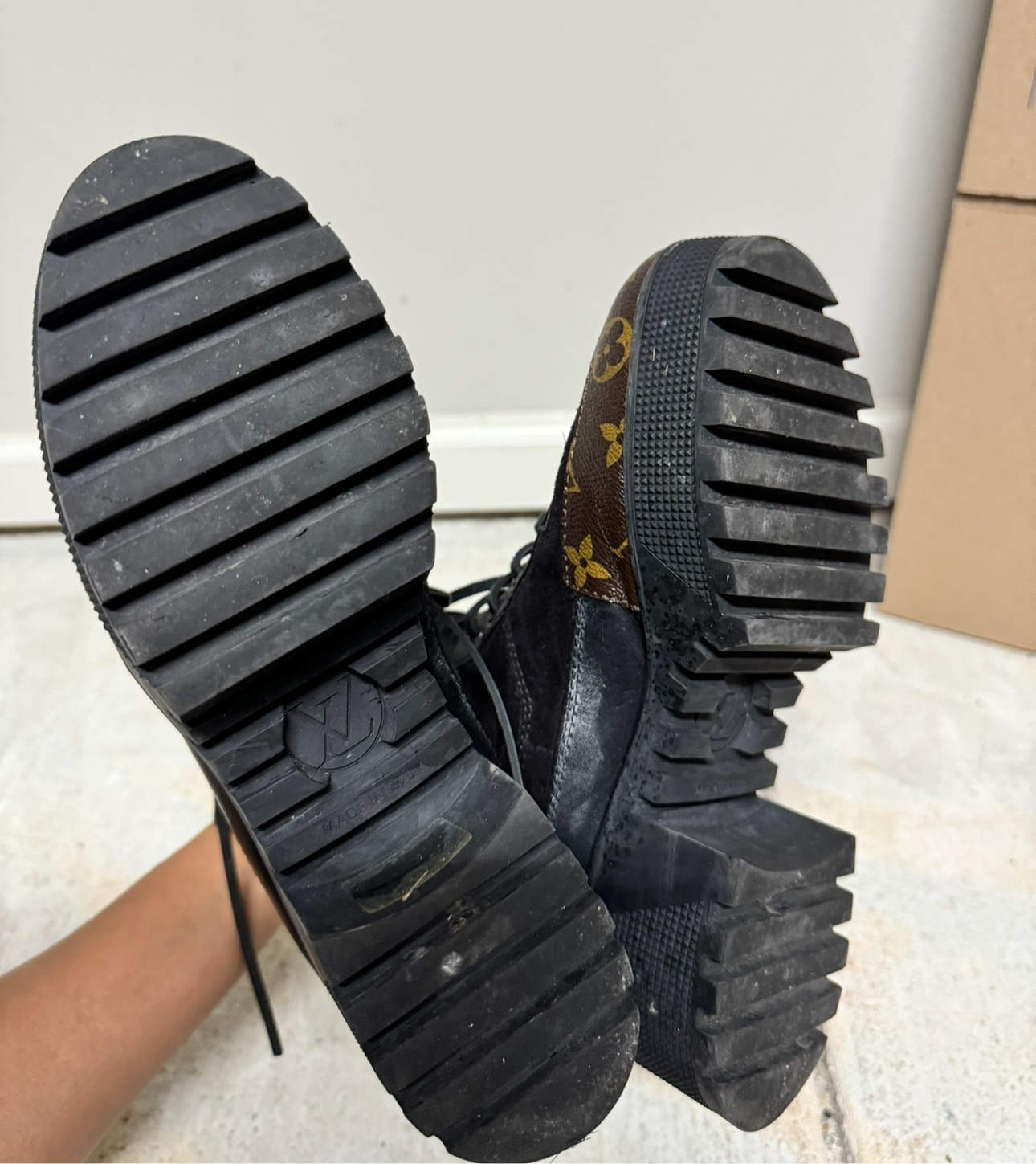 LV Combat Boots (Size 37.5)