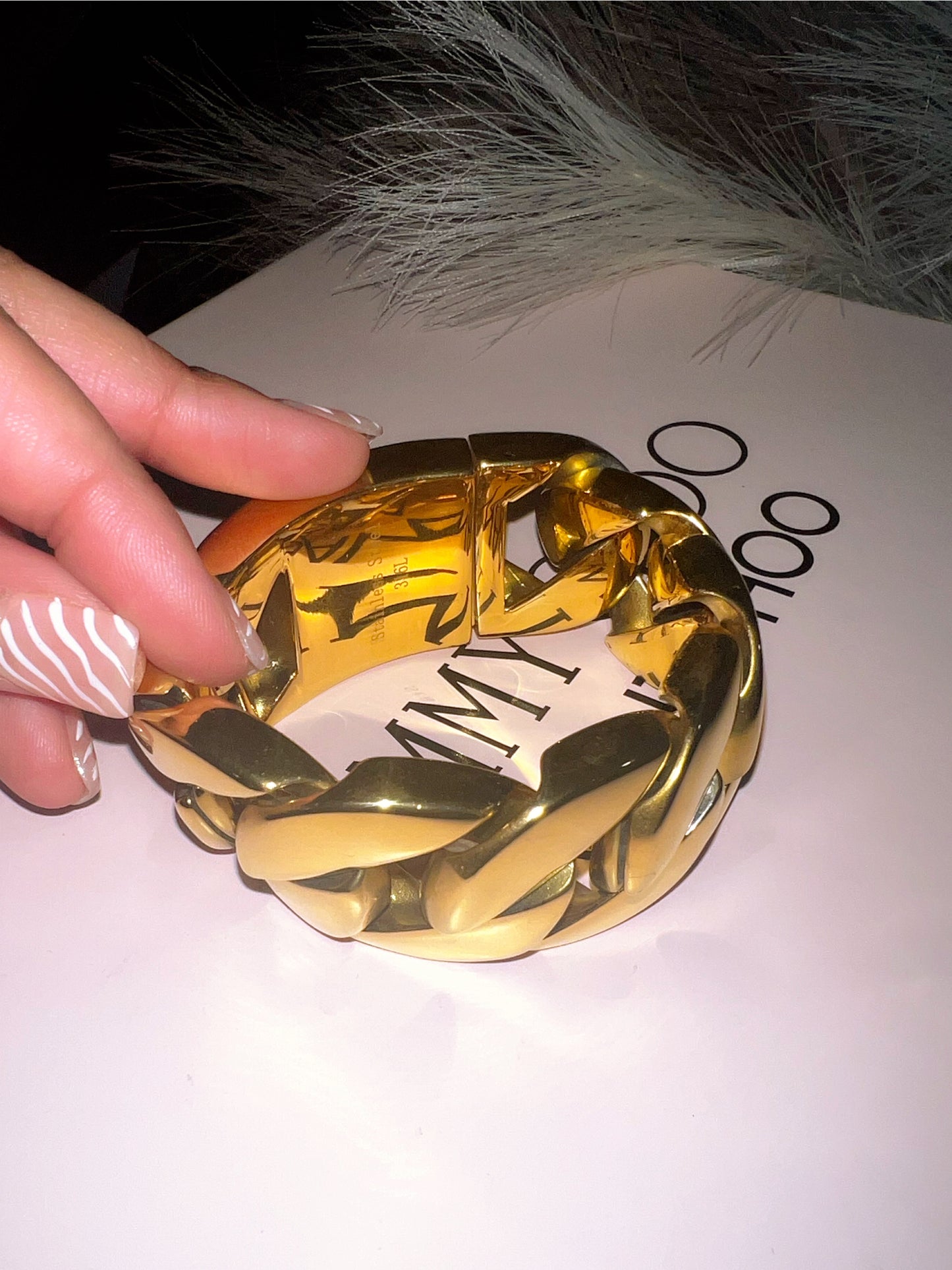 Cuban Cuff:Gold