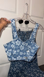 Denim Flower 2 Piece (Small)