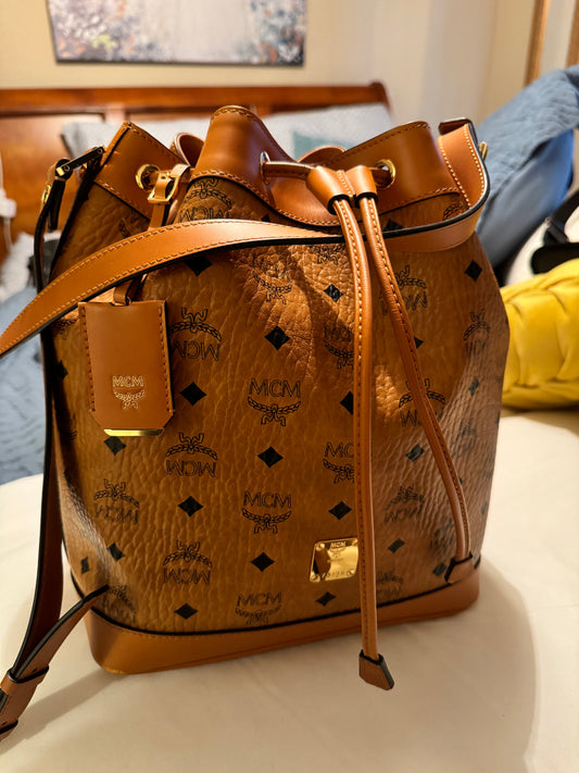 MCM Large Drawstring Bag