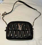 Versace Virtus Quilted Leather Camera Style Bag