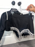 Pearl & Rhinestone Set (Size Small)