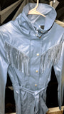 Blue Fringe Jumper (Small)