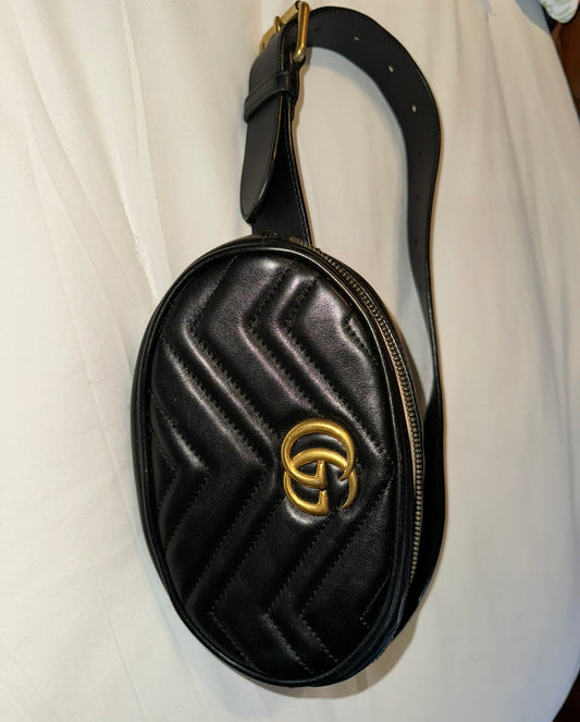 Calfskin Matelasse GG Marmont BeltBag